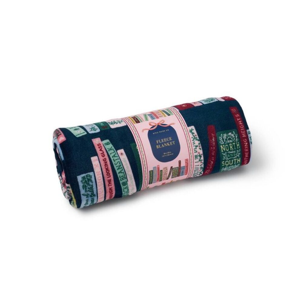 Rifle Paper Co. -  Ladies Night Book Club Fleece Blan Blue